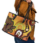 Australia NAIDOC Week Leather Tote Bag The Next Generation Strength Vision And Legacy