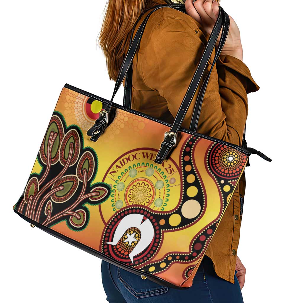 Australia NAIDOC Week Leather Tote Bag The Next Generation Strength Vision And Legacy