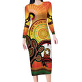 Australia NAIDOC Week Long Sleeve Bodycon Dress The Next Generation Strength Vision And Legacy