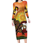 Australia NAIDOC Week Long Sleeve Bodycon Dress The Next Generation Strength Vision And Legacy