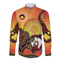 Australia NAIDOC Week Long Sleeve Button Shirt The Next Generation Strength Vision And Legacy