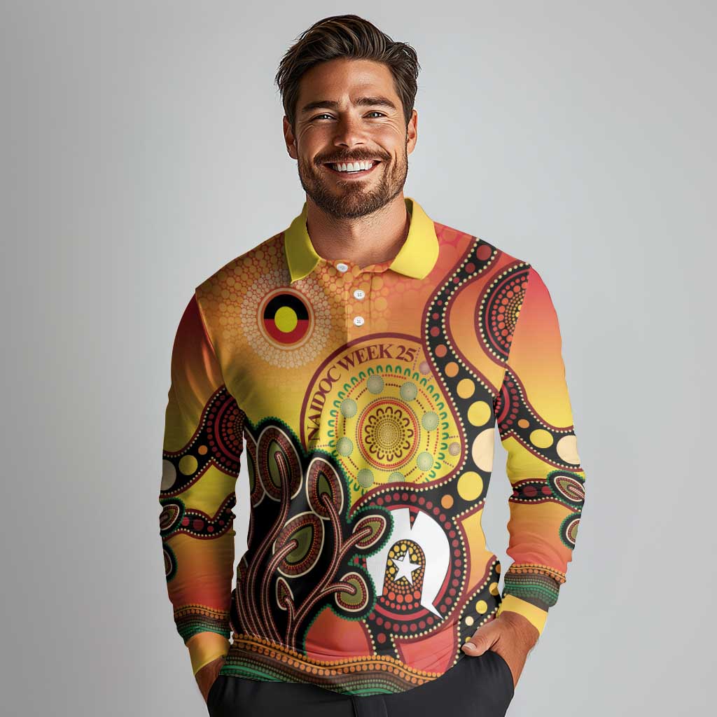 Australia NAIDOC Week Long Sleeve Polo Shirt The Next Generation Strength Vision And Legacy