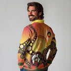 Australia NAIDOC Week Long Sleeve Polo Shirt The Next Generation Strength Vision And Legacy