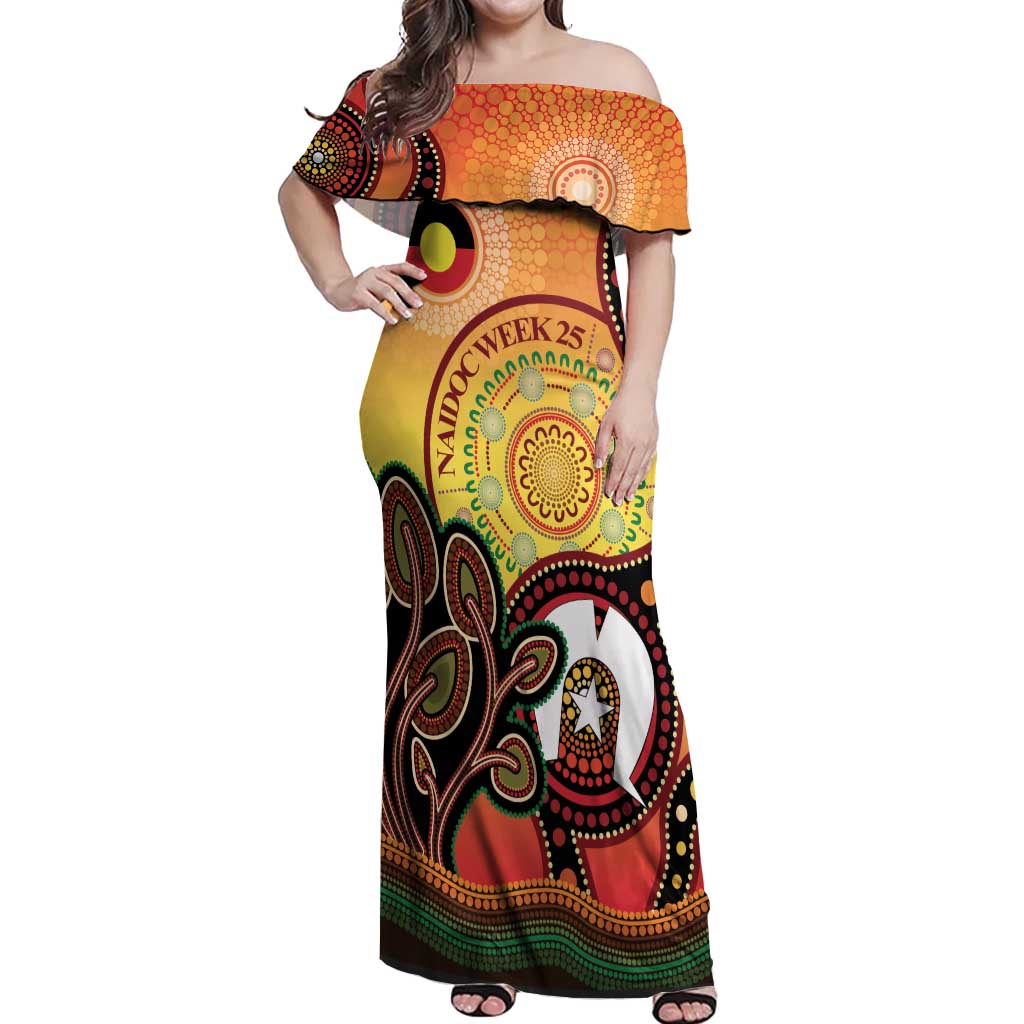 Australia NAIDOC Week Off Shoulder Maxi Dress The Next Generation Strength Vision And Legacy