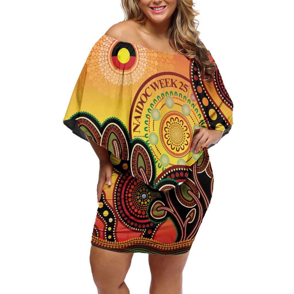 Australia NAIDOC Week Off Shoulder Short Dress The Next Generation Strength Vision And Legacy