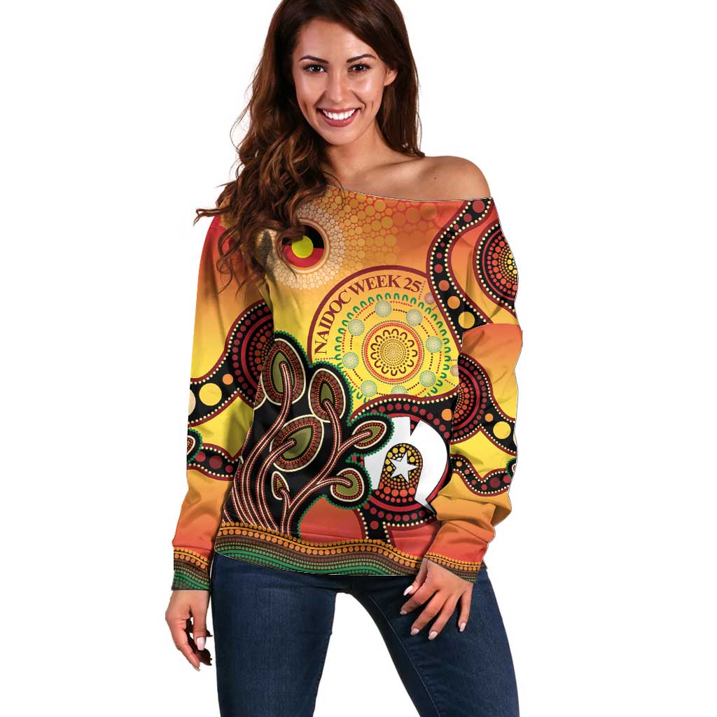 Australia NAIDOC Week Off Shoulder Sweater The Next Generation Strength Vision And Legacy