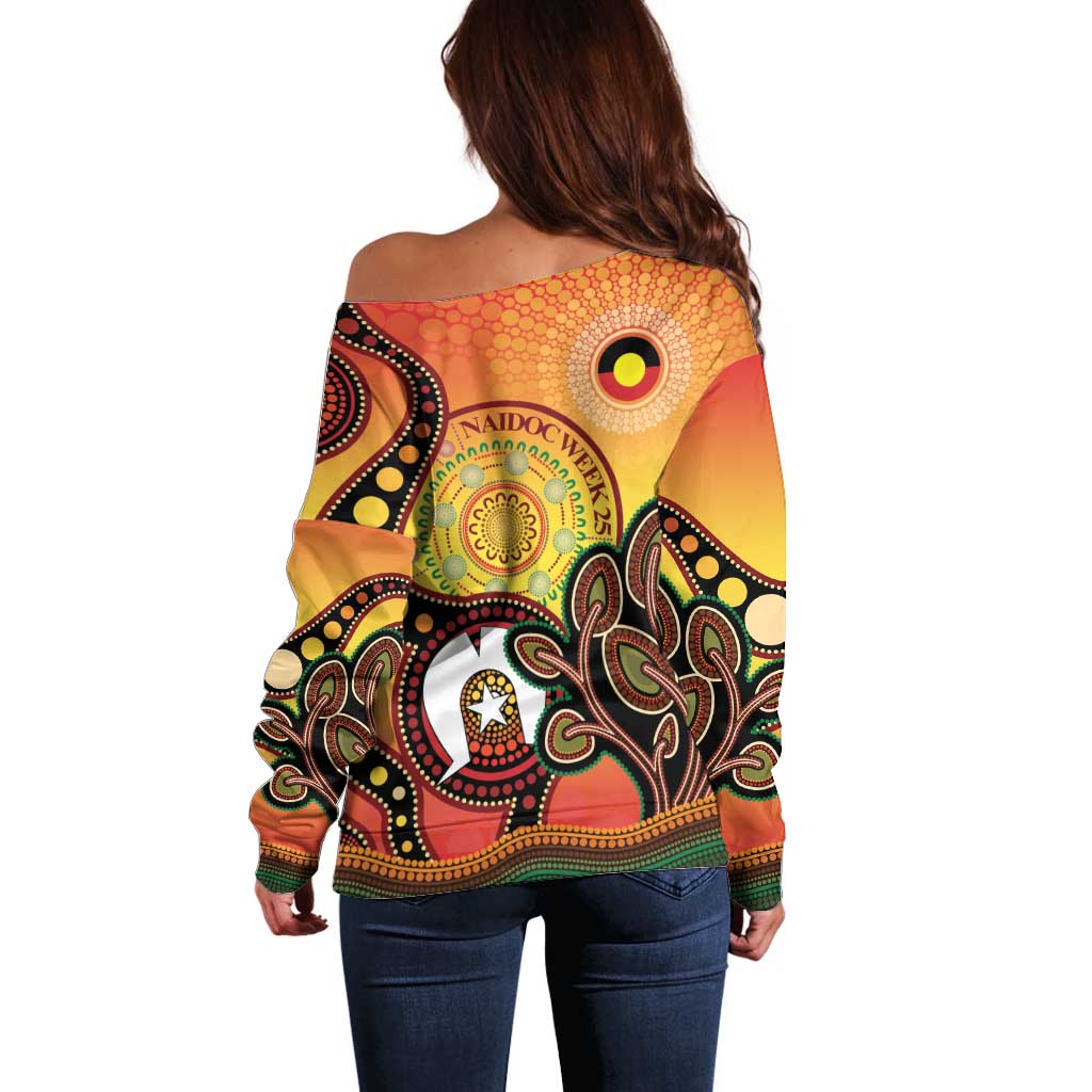Australia NAIDOC Week Off Shoulder Sweater The Next Generation Strength Vision And Legacy