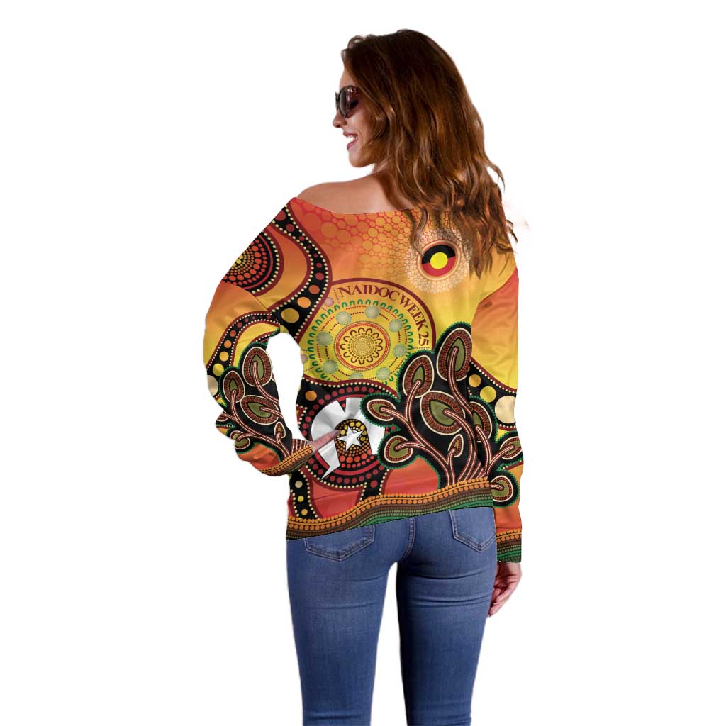Australia NAIDOC Week Off Shoulder Sweater The Next Generation Strength Vision And Legacy