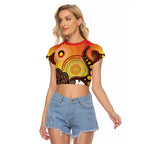 Australia NAIDOC Week Raglan Cropped T Shirt The Next Generation Strength Vision And Legacy