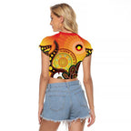Australia NAIDOC Week Raglan Cropped T Shirt The Next Generation Strength Vision And Legacy