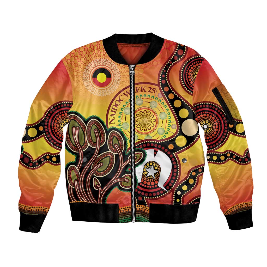 Australia NAIDOC Week Sleeve Zip Bomber Jacket The Next Generation Strength Vision And Legacy