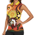 Australia NAIDOC Week Women Sleeveless Polo Shirt The Next Generation Strength Vision And Legacy