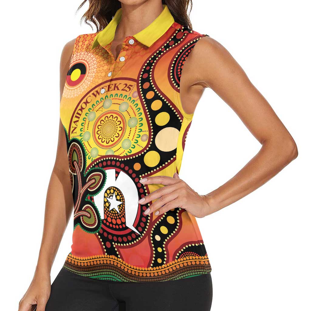 Australia NAIDOC Week Women Sleeveless Polo Shirt The Next Generation Strength Vision And Legacy
