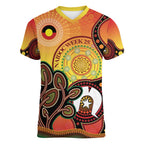 Australia NAIDOC Week Women V-Neck T-Shirt The Next Generation Strength Vision And Legacy