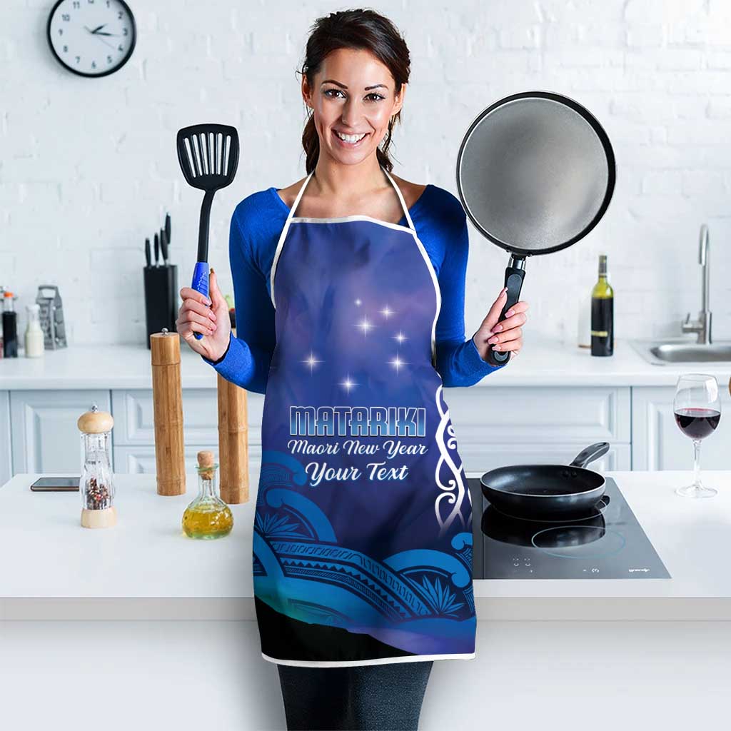Personalised Matariki New Zealand Apron Maori New Year Galaxy Koru Pattern - Aussie Hoodie