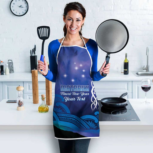 Personalised Matariki New Zealand Apron Maori New Year Galaxy Koru Pattern - Aussie Hoodie