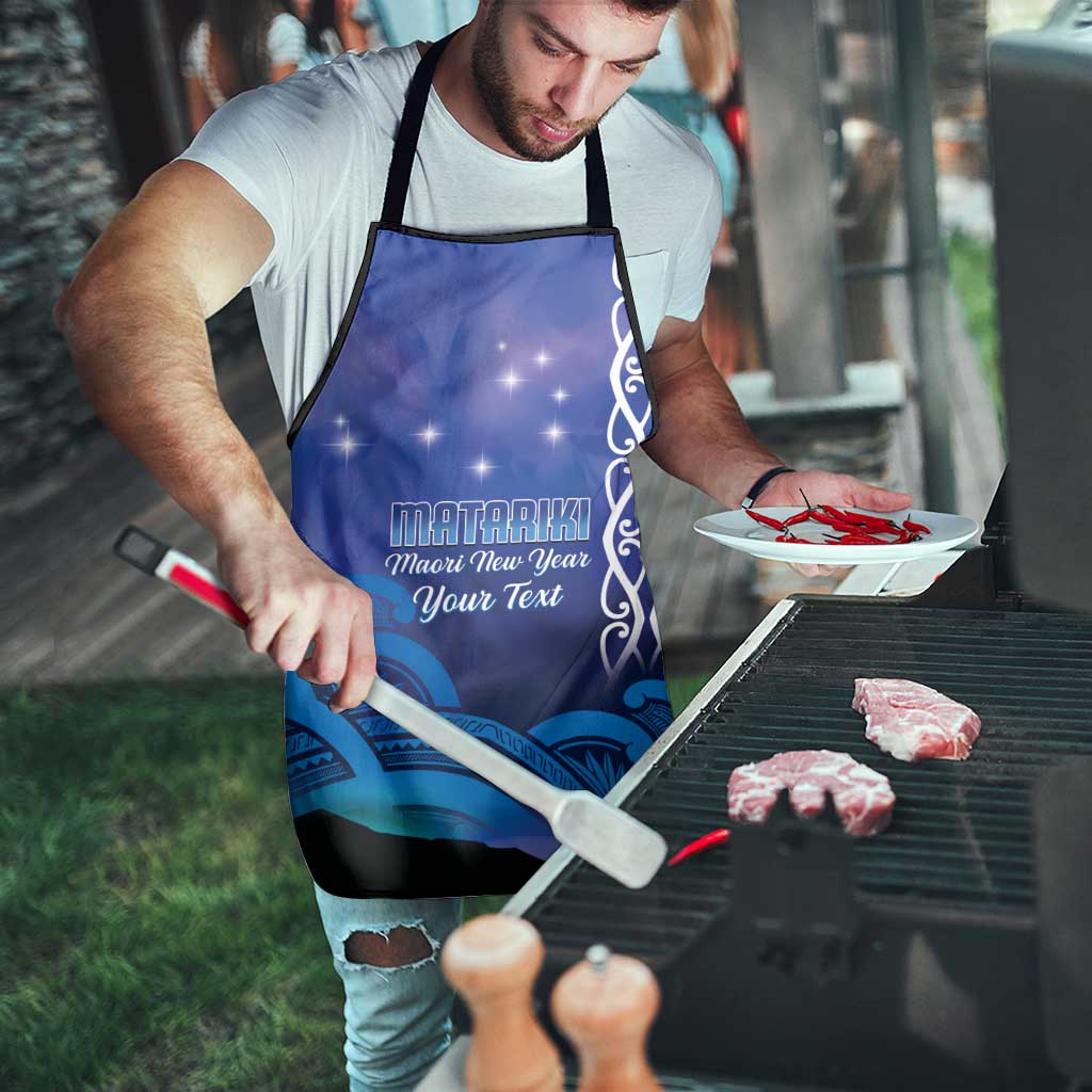 Personalised Matariki New Zealand Apron Maori New Year Galaxy Koru Pattern - Aussie Hoodie