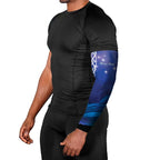 Personalised Matariki New Zealand Arm Sleeves Maori New Year Galaxy Koru Pattern - Aussie Hoodie