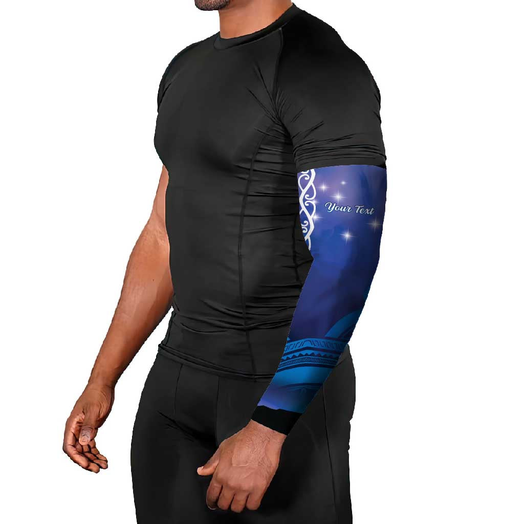 Personalised Matariki New Zealand Arm Sleeves Maori New Year Galaxy Koru Pattern - Aussie Hoodie