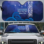 Personalised Matariki New Zealand Auto Sun Shade Maori New Year Galaxy Koru Pattern - Aussie Hoodie