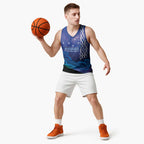 Personalised Matariki New Zealand Basketball Jersey Maori New Year Galaxy Koru Pattern - Aussie Hoodie