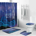 Personalised Matariki New Zealand Bathroom Set Maori New Year Galaxy Koru Pattern - Aussie Hoodie