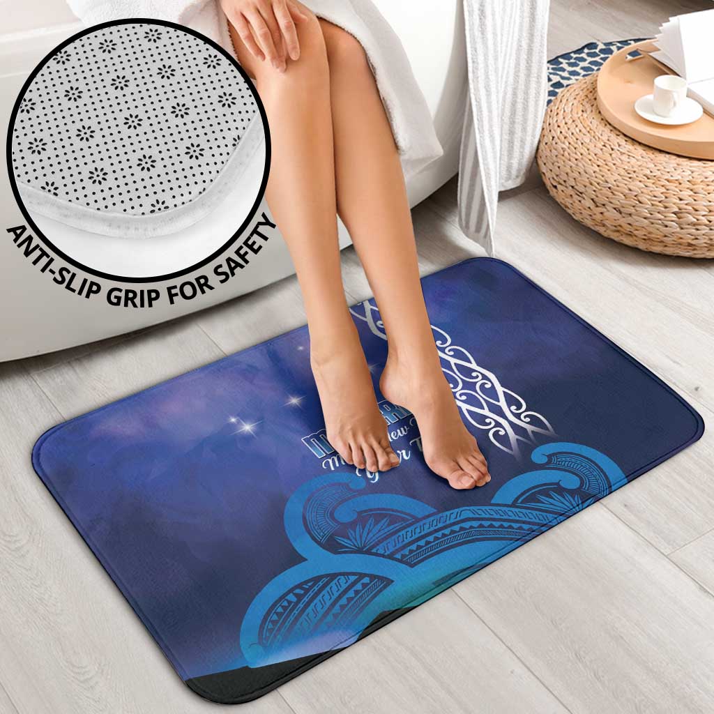 Personalised Matariki New Zealand Bathroom Set Maori New Year Galaxy Koru Pattern - Aussie Hoodie