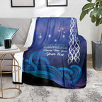 Personalised Matariki New Zealand Blanket Maori New Year Galaxy Koru Pattern
