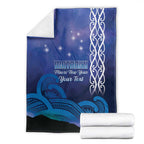 Personalised Matariki New Zealand Blanket Maori New Year Galaxy Koru Pattern
