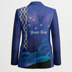 Personalised Matariki New Zealand Blazer Maori New Year Galaxy Koru Pattern - Aussie Hoodie