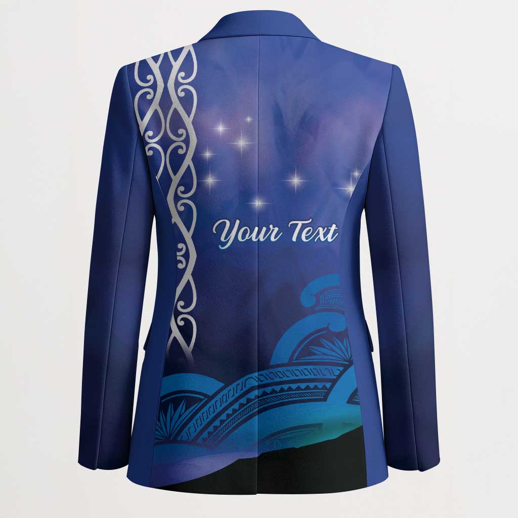 Personalised Matariki New Zealand Blazer Maori New Year Galaxy Koru Pattern - Aussie Hoodie