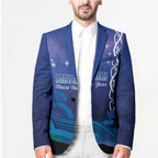 Personalised Matariki New Zealand Blazer Maori New Year Galaxy Koru Pattern - Aussie Hoodie