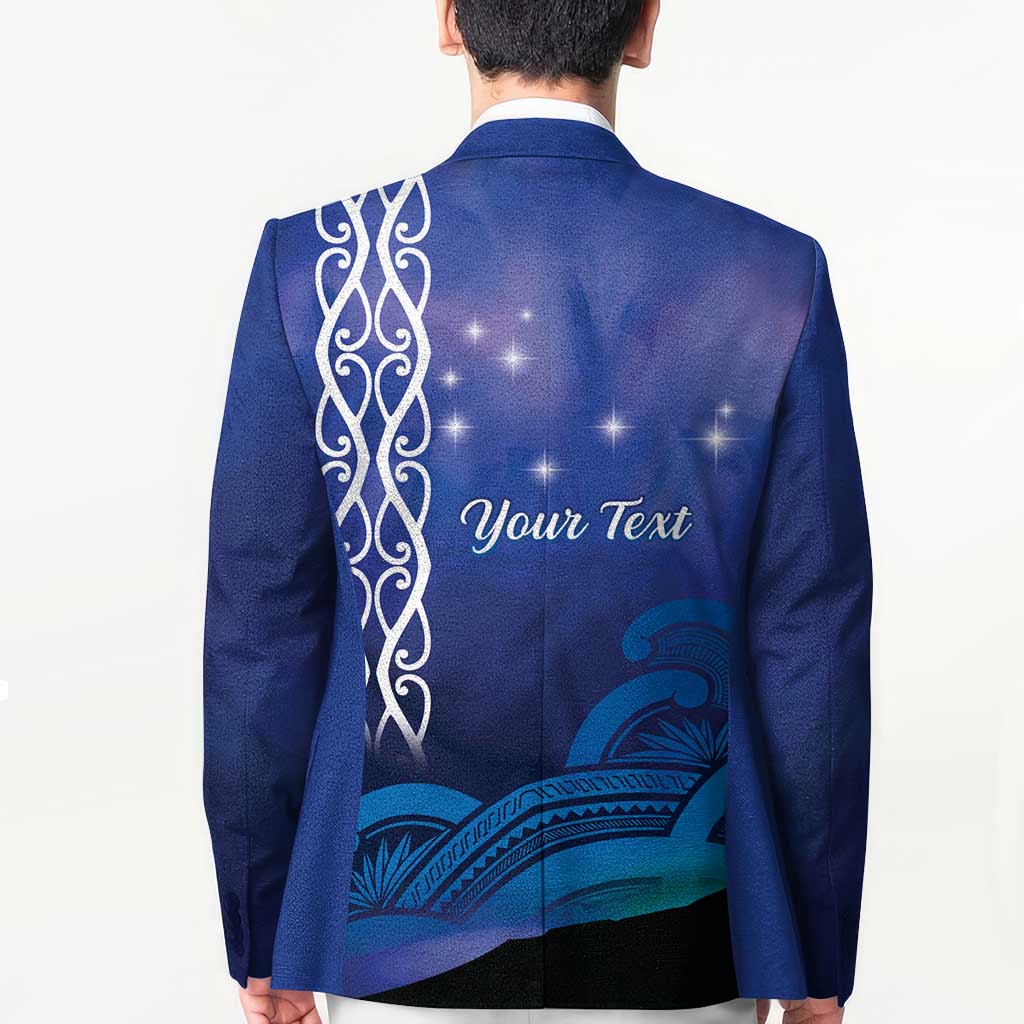 Personalised Matariki New Zealand Blazer Maori New Year Galaxy Koru Pattern - Aussie Hoodie