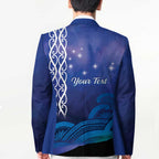 Personalised Matariki New Zealand Blazer Maori New Year Galaxy Koru Pattern - Aussie Hoodie