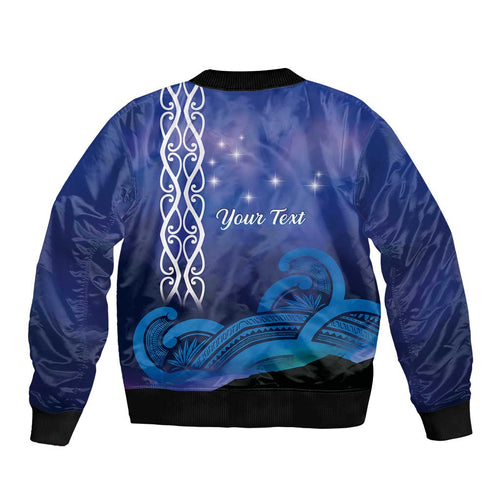 Personalised Matariki New Zealand Bomber Jacket Maori New Year Galaxy Koru Pattern