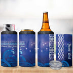 Personalised Matariki New Zealand 4 in 1 Can Cooler Tumbler Maori New Year Galaxy Koru Pattern