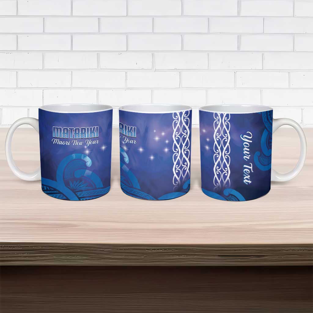 Personalised Matariki New Zealand Ceramic Mug Maori New Year Galaxy Koru Pattern - Aussie Hoodie