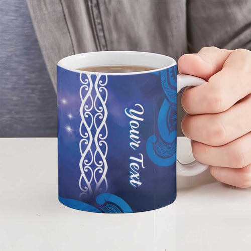 Personalised Matariki New Zealand Ceramic Mug Maori New Year Galaxy Koru Pattern - Aussie Hoodie