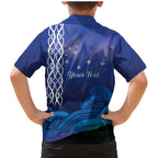 Personalised Matariki New Zealand Family Matching Mermaid Dress and Hawaiian Shirt Maori New Year Galaxy Koru Pattern