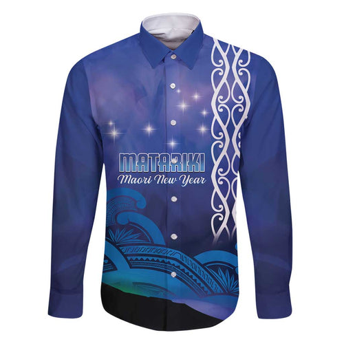Personalised Matariki New Zealand Family Matching Off Shoulder Maxi Dress and Hawaiian Shirt Maori New Year Galaxy Koru Pattern