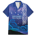 Personalised Matariki New Zealand Family Matching Puletasi and Hawaiian Shirt Maori New Year Galaxy Koru Pattern