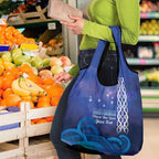 Personalised Matariki New Zealand Grocery Bag Maori New Year Galaxy Koru Pattern