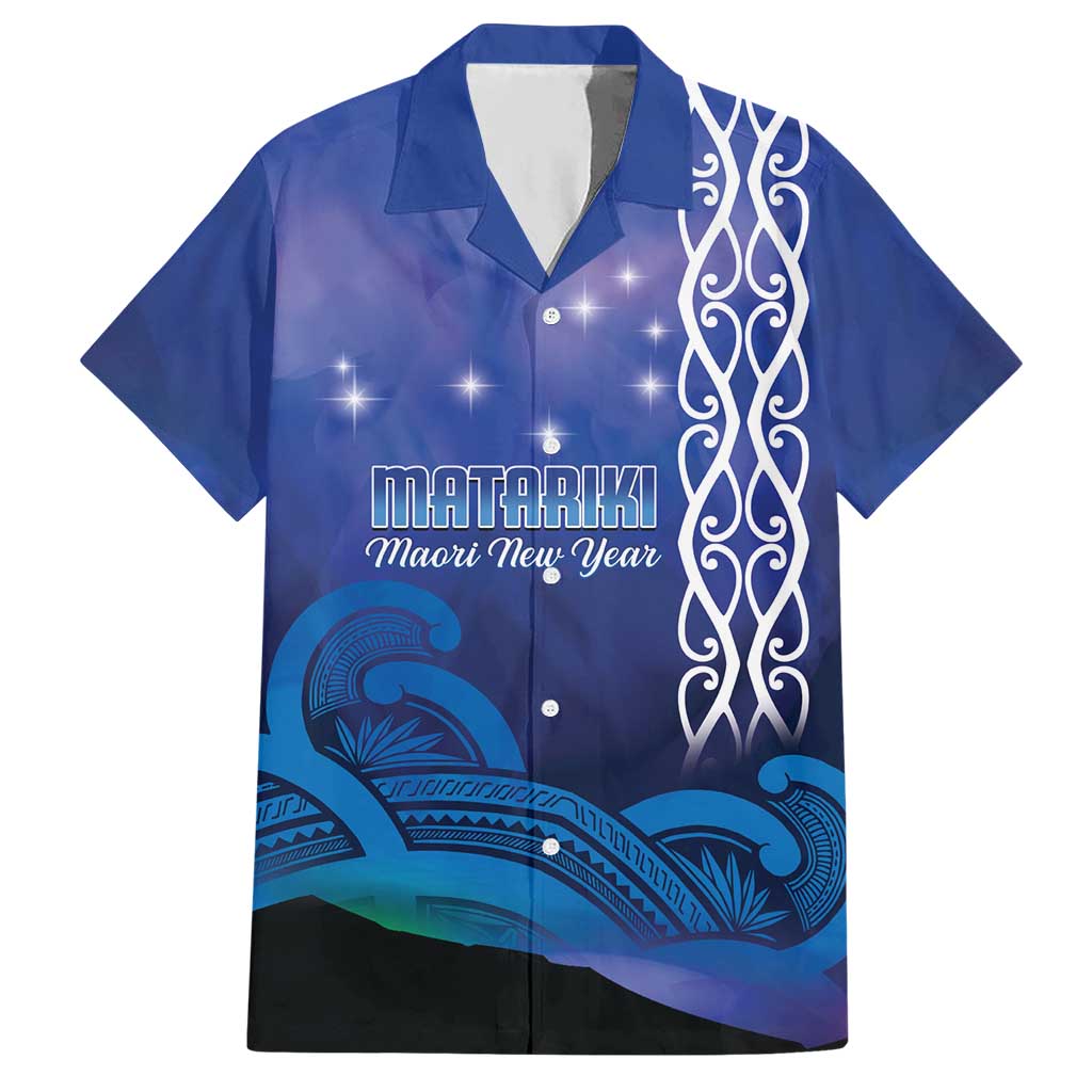 Personalised Matariki New Zealand Hawaiian Shirt Maori New Year Galaxy Koru Pattern