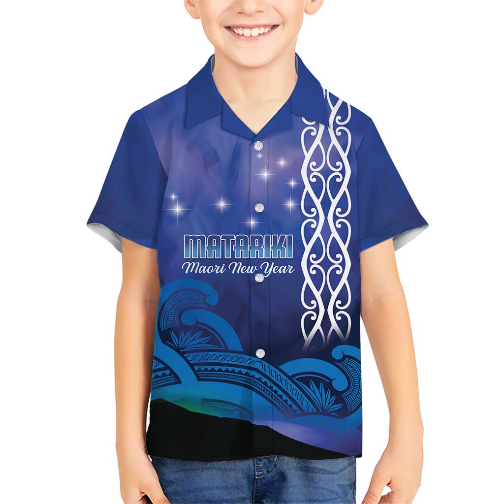 Personalised Matariki New Zealand Hawaiian Shirt Maori New Year Galaxy Koru Pattern