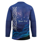 Personalised Matariki New Zealand Hockey Jersey Maori New Year Galaxy Koru Pattern - Aussie Hoodie