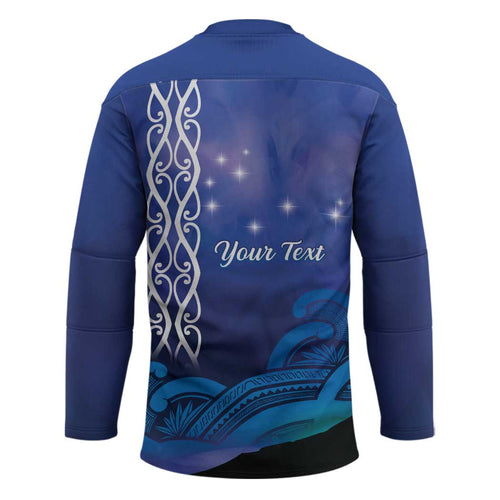 Personalised Matariki New Zealand Hockey Jersey Maori New Year Galaxy Koru Pattern - Aussie Hoodie