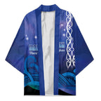 Personalised Matariki New Zealand Kimono Maori New Year Galaxy Koru Pattern - Aussie Hoodie