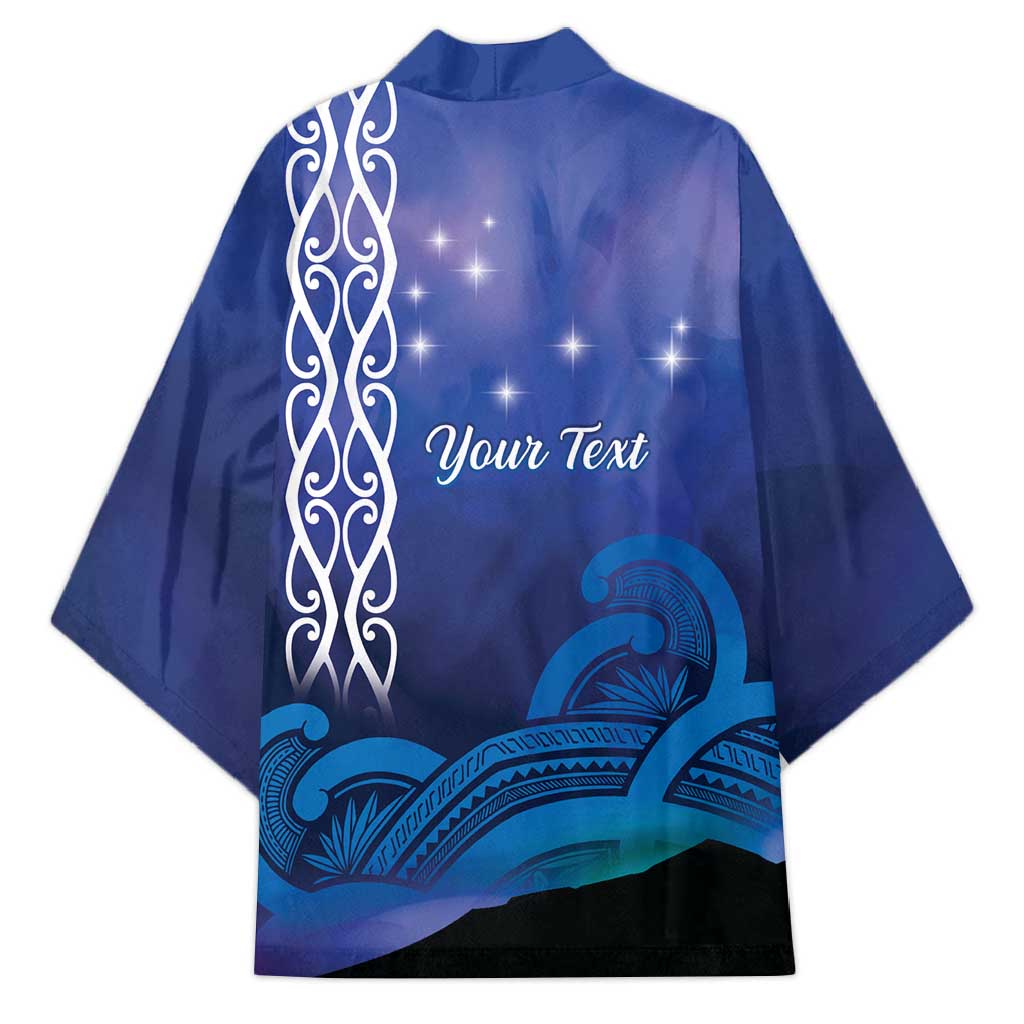 Personalised Matariki New Zealand Kimono Maori New Year Galaxy Koru Pattern - Aussie Hoodie
