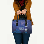 Personalised Matariki New Zealand Leather Bag Maori New Year Galaxy Koru Pattern - Aussie Hoodie