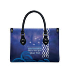 Personalised Matariki New Zealand Leather Bag Maori New Year Galaxy Koru Pattern - Aussie Hoodie